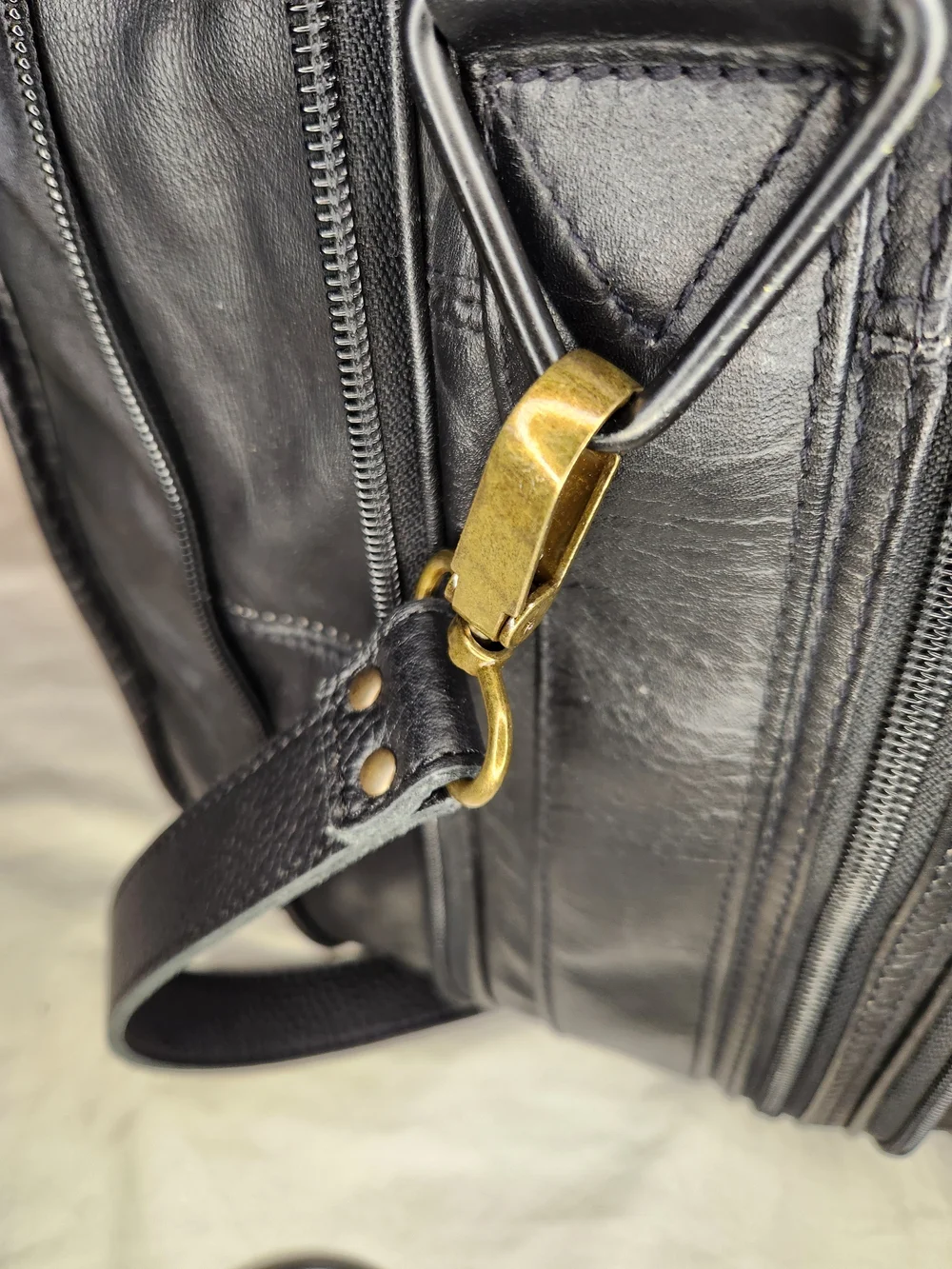 VTG TUMI COLOMBIAN DUAL EXPANDABLE NAPA LEATHER BRIEFCASE CARRYon BAG BLACK